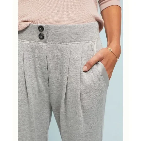 NWT Anthropologie High-Waisted Soft Jersey Pants - Picture 2 of 4